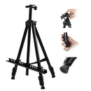 Easel Stand for Painting - Adjustable Height Painting Easel with Bag - Tabletop Art Easel for Painting Canvas Stand, Poster Stand & Wedding Signs Stand - Metal Tripod - 21x66 inches