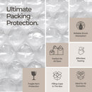 Bubble cushion for Packing & Moving - 12" Width X 175 FT - Bubble cushion for Moving, Extra Protection for Shipping, Packaging Boxes & Mailers, Perforated Every 12 IN, Clear Cushioning Wrap