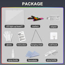 LED Note Board with 7 Colors, Includes Adapter, 13"x10" Led Drawing Board for Kids, Light Up Dry Erase Boards with 7 Markers, Soft Cloth, Hanging Chain, Holiday Trend Gift