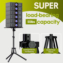 Projector Stand Laptop Tripod Stand, Portable Stand Adjustable Height 20 to 60 Inch, Projector Stand with Gooseneck Phone Holder & Mouse Tray, Laptop Floor Stand for Podium, Home, Studio, DJ Racks