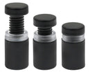 Standoffs Stainless Steel Standoff Screws, Wall Sign Standoff Mounting Hardware Advertising Luomorgo 12 Pcs 1/2" x 0.78" Glass Standoff Nail for Hanging Acrylic Picture Frame, Black
