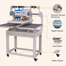 Commercial Heat Press Machine,16x24 Pneumatic Sliding Dual Platen Large Heat Press with Infrared Positioning, Sublimation Transfer Machine, DTF Heat Press Machine for T Shirts