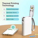 Label Maker Machine with Tape, Nelko P21 Portable Bluetooth Label Printer, Wireless Handheld Sticker Maker Mini Label Makers with Multiple Templates, Light Yellow