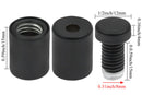 Standoffs Stainless Steel Standoff Screws, Wall Sign Standoff Mounting Hardware Advertising Luomorgo 12 Pcs 1/2" x 0.78" Glass Standoff Nail for Hanging Acrylic Picture Frame, Black