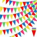 Pennant Banner Flags RUBFAC 1020ft 720pcs Colorful Multicolor Bunting String Triangle Flags Bulk, Garland for Grand Opening, Carnival Theme Birthday Party Decoration Outdoor Events Classroom Decor