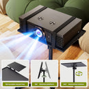 Projector Stand Laptop Tripod Stand, Portable Stand Adjustable Height 20 to 60 Inch, Projector Stand with Gooseneck Phone Holder & Mouse Tray, Laptop Floor Stand for Podium, Home, Studio, DJ Racks