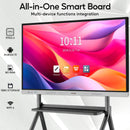 Interactive Whiteboard Set PWR4GTR 75 Inch (Board+Wall Mount+Movable Stand+Wireless Display Adapter)