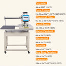 Commercial Heat Press Machine,16x24 Pneumatic Sliding Dual Platen Large Heat Press with Infrared Positioning, Sublimation Transfer Machine, DTF Heat Press Machine for T Shirts