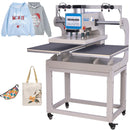 Commercial Heat Press Machine,16x24 Pneumatic Sliding Dual Platen Large Heat Press with Infrared Positioning, Sublimation Transfer Machine, DTF Heat Press Machine for T Shirts