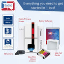 Dual Sided ID Card Printer Bodno Evolis Primacy & Complete Supplies Package Bronze Edition ID Software