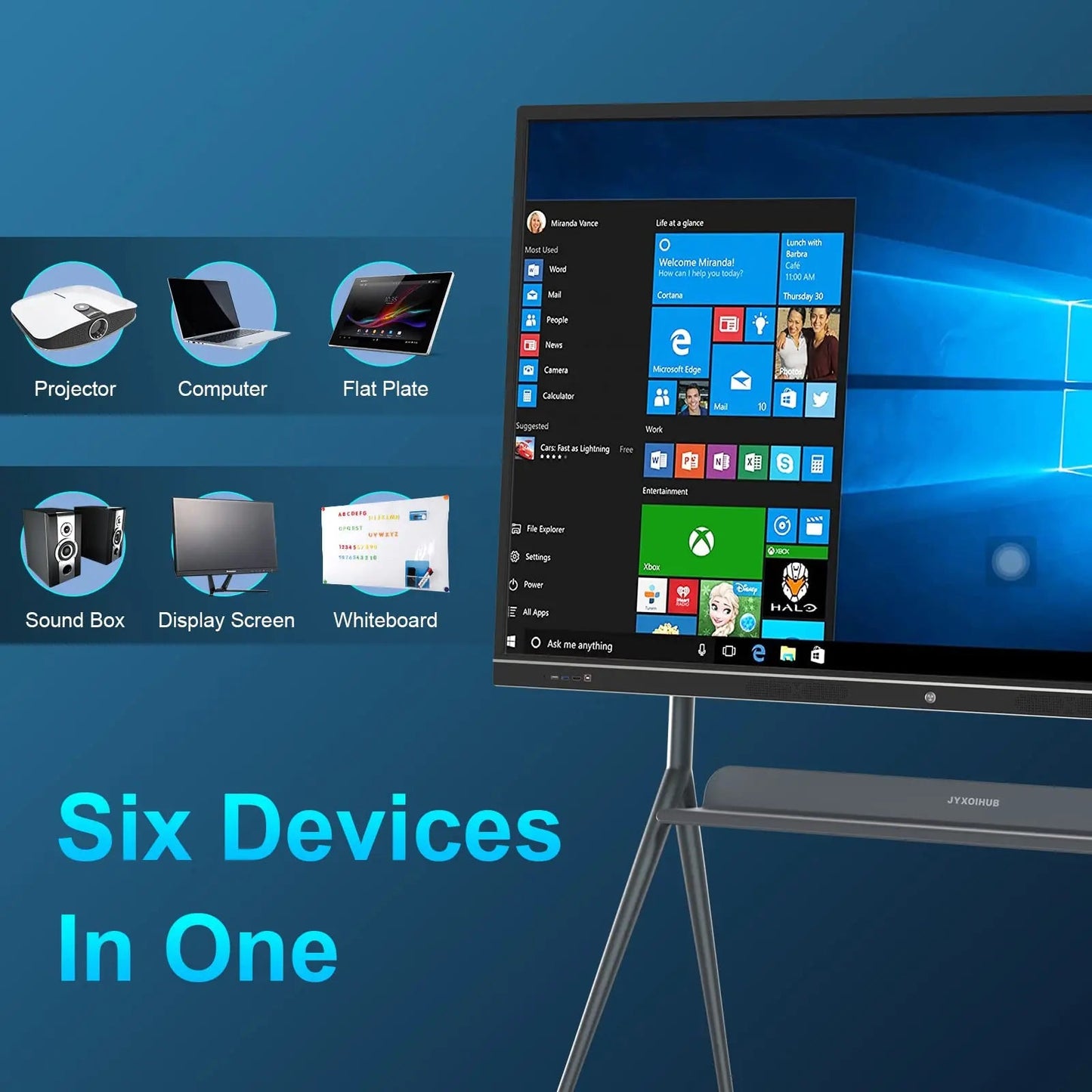 Interactive Whiteboard, 86inch Smart Board with 4K UHD Touch Screen Flat Panel, All in One Digital Electronic Whiteboard Built in Dual System for Conference - North State Signs & Printing