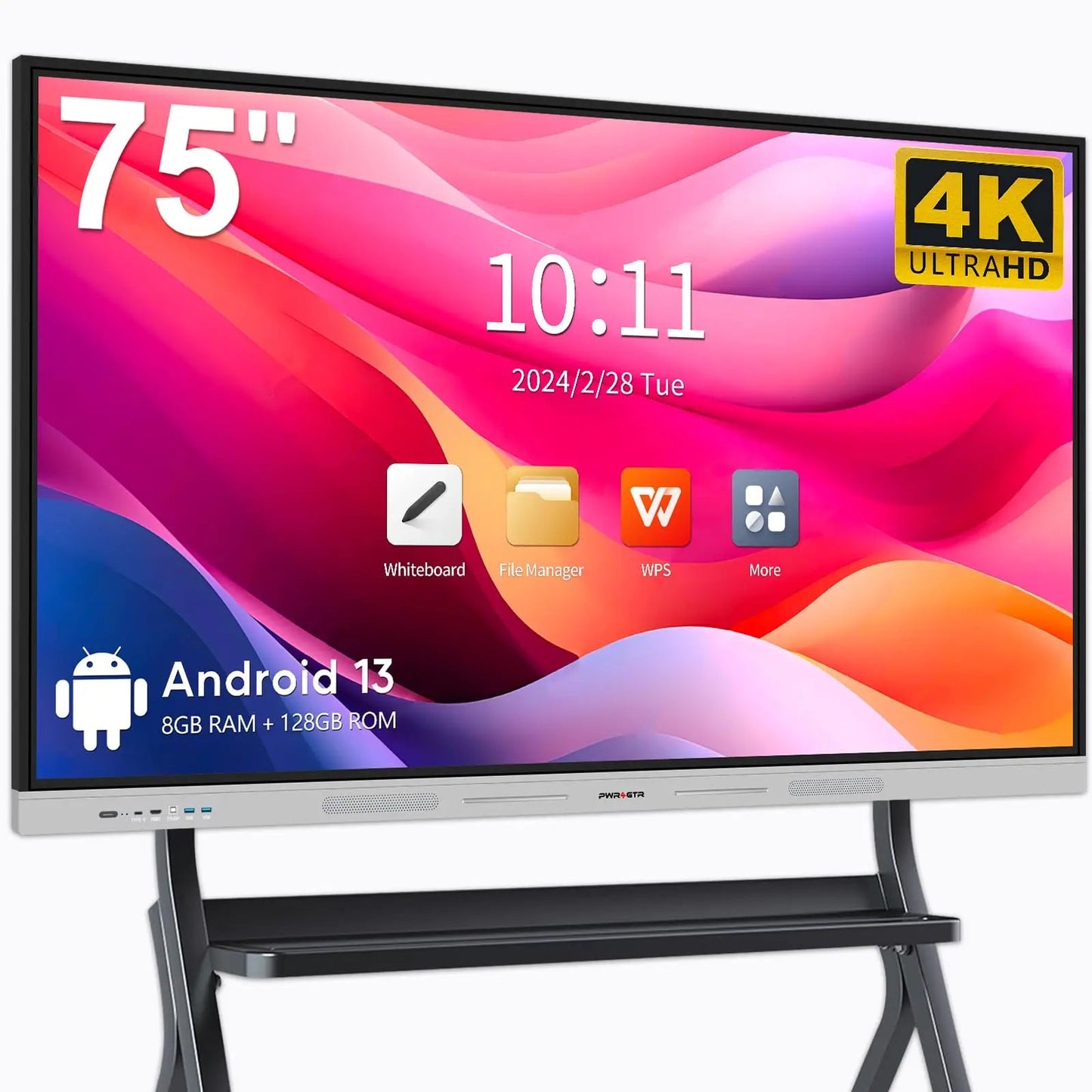 Interactive Whiteboard Set PWR4GTR 75 Inch (Board+Wall Mount+Movable Stand+Wireless Display Adapter) - North State Signs & Printing
