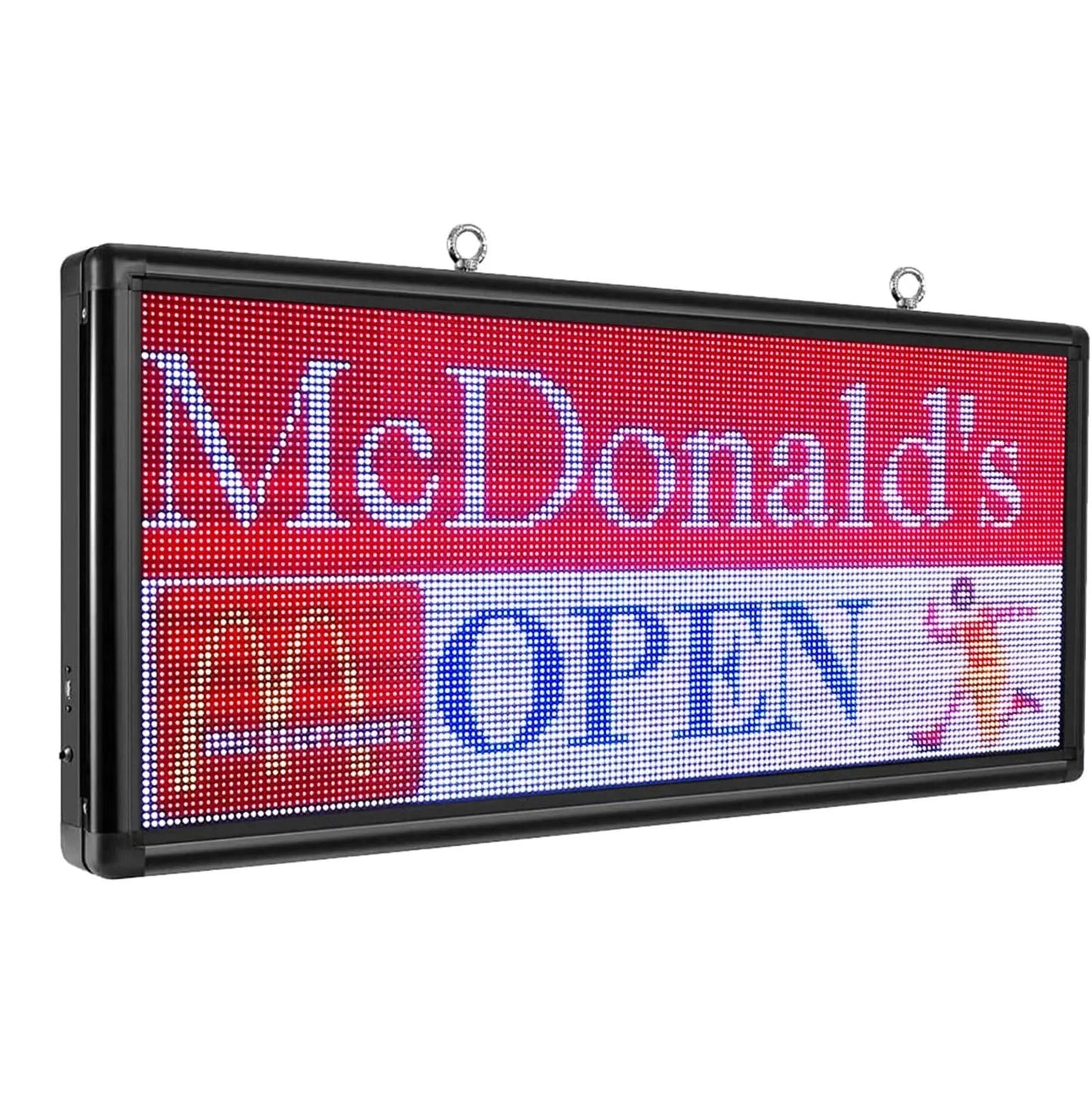 Programmable LED Sign 40" x 18" for Outdoor WiFi+USB LED Scrolling Message Board with High Resolution Support Texts, Images& Video with Waterproof IP45 - North State Signs & Printing