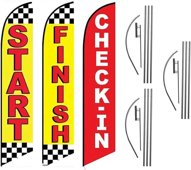 Best Feather Flags & Swooper Banners | High-Visibility Outdoor Signs - North State Signs & Printing