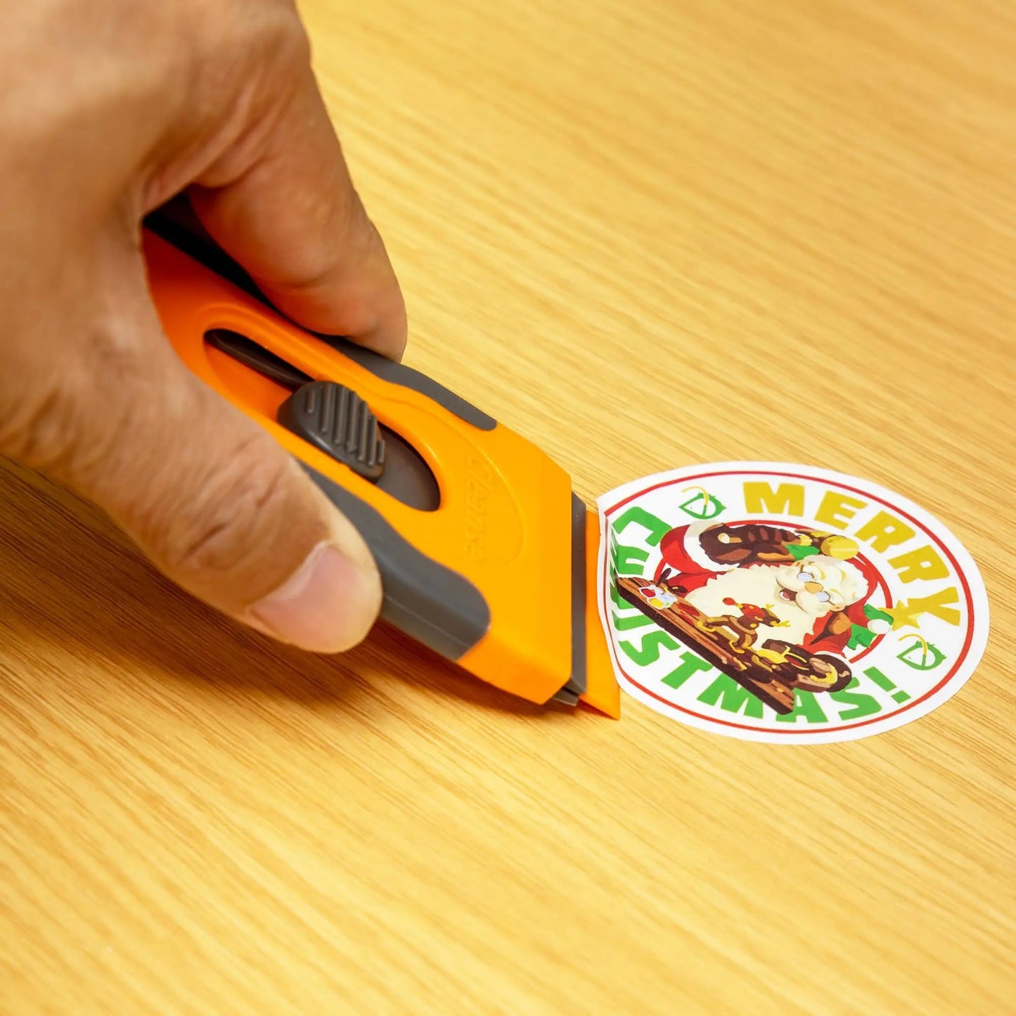 100Pcs Plastic Razor Blade Scraper with Retractable Blade: Without Damaging Surfaces Cleaning Tool for Adhesive Remover, Sticker Remover, Labels, Paint, Work on Cars, Windows, Trucks, Mailboxes - North State Signs & Printing