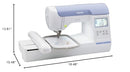Brother Embroidery Machine PE800, 138 Built-in Designs, 5" x 7" Hoop Area, Large 3.2" LCD Touchscreen, USB Port, 11 Font Styles