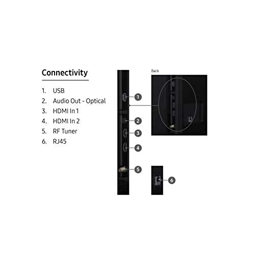 Samsung 65-Inch BE65T-H Pro TV | Commercial | Easy Digital Signage Software | 4K | HDMI | USB | TV Tuner | Speakers | 250 nits, Black