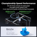 Creality K1C 3D Printer 2024 New Version 600mm/s High-Speed Auto Leveling Clog-Free Robust Direct Extruder K1 Upgrade