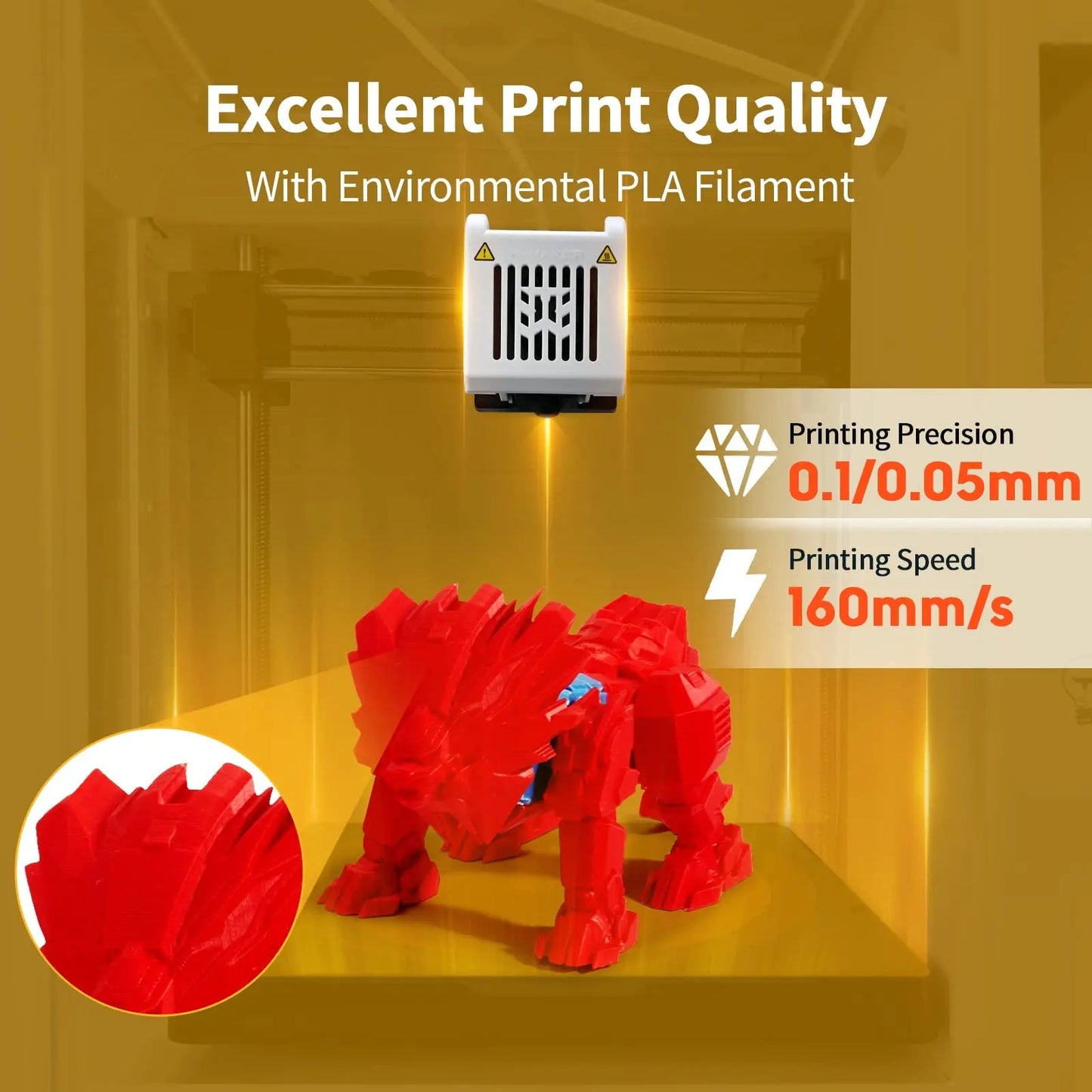 3D Printer for Kids and Beginners, AOSEED X - Maker, Fully Assembled High - Speed 3D Printer with 8 PLA Filament Set, Leveling - Free Bed, Wi - Fi Printing, Silent, High Precision Small 3D Printer with App - North State Signs & Printing