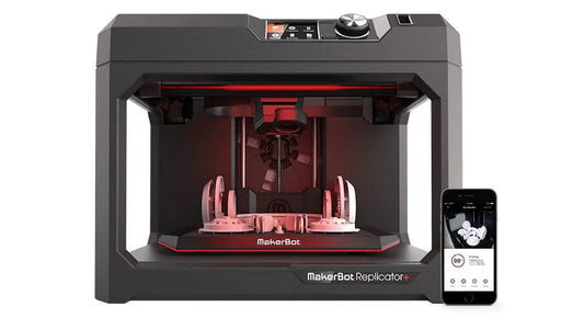 3D Printer MakerBot Replicator+ Desktop 3D Printer Kit with Swappable Smart Extruder+ for Fast PLA Material Printing at Home or School, Factory - Leveled Flex Build Plate, 11.6x7.6x6.5in Print Size (MP07825EU) - North State Signs & Printing