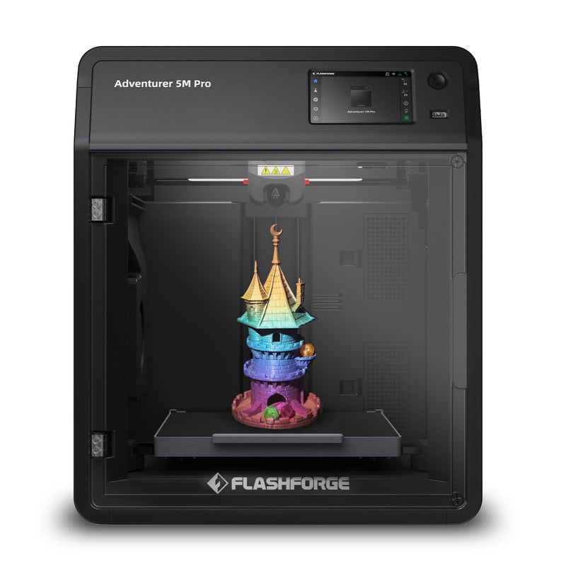 FLASHFORGE Adventurer 5M Pro 3D Printer with 1 Click Auto Printing System 600mm/s High-Speed Quick Detachable 280°C