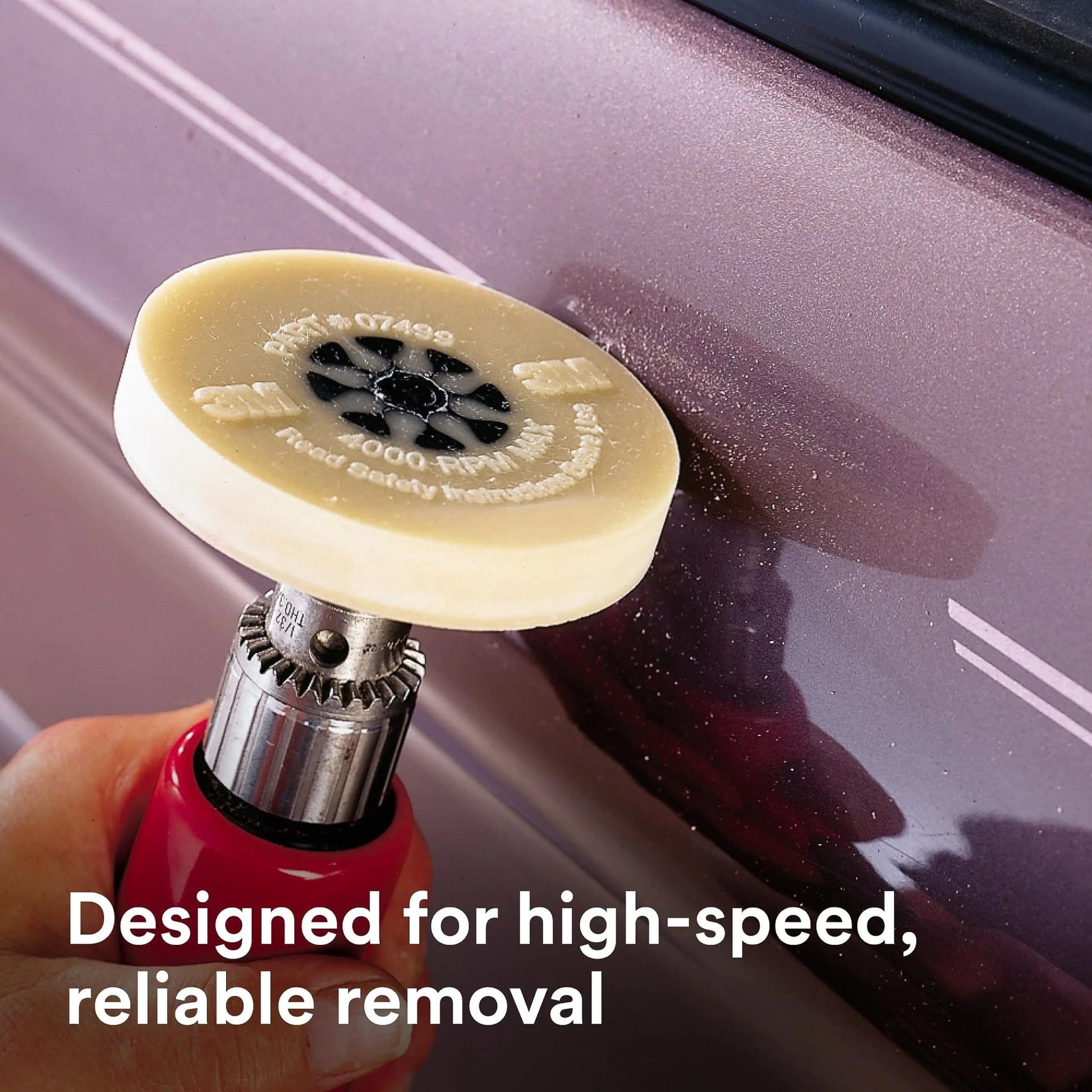 3M Stripe Off Wheel – Adhesive Remover – Eraser Wheel – Removes Decals, Stripes, Vinyl, Tapes and Graphics – 4” diameter x 5/8” thick – 07499 – Pack of 1 - North State Signs & Printing