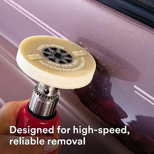 3M Stripe Off Wheel – Adhesive Remover – Eraser Wheel – Removes Decals, Stripes, Vinyl, Tapes and Graphics – 4” diameter x 5/8” thick – 07499 – Pack of 1 - North State Signs & Printing