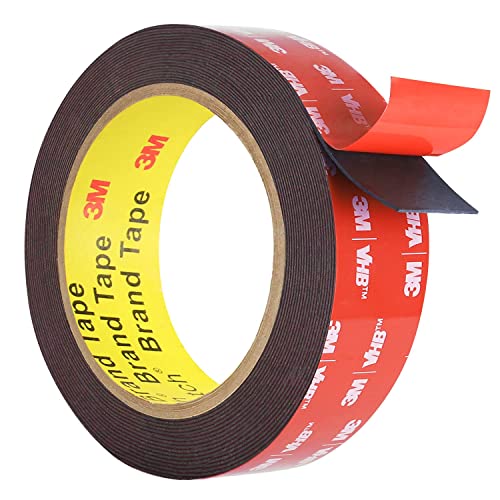 Double Sided Tape Heavy Duty Waterproof Mounting Foam Tape 16.4ft Length 0.94in Width Strong Adhesive Tape for Car Wall