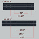 Vinyl PVC 6-Feet Black Real Estate Sign Post with Flat Cap, Realtor Yard Sign Post for Open House and Home for Sale, 47" Arm Holds Up to 36" Sign(No Sign), 2-PACK, Kdgarden