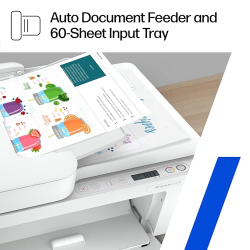 HP DeskJet 4227e Wireless All-in-One Color Inkjet Printer, Scanner, Copier, Best-for-Home, 3 Month Instant Ink Trial Included, AI-Enabled (6W7F0A)