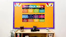 Sproutbrite Educational Math Posters Invisible Mathematics Classroom Banner Decorations for Teachers - Banners Bulletin Board and Wall Decor for Elementary and Middle School (Bright Multi Color) Sproutbrite