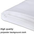 White Backdrop Background for Photography, GFCC, 8FTX10FT, Photo Booth Backdrop for Photoshoot Background Screen Video Recording Parties Curtain