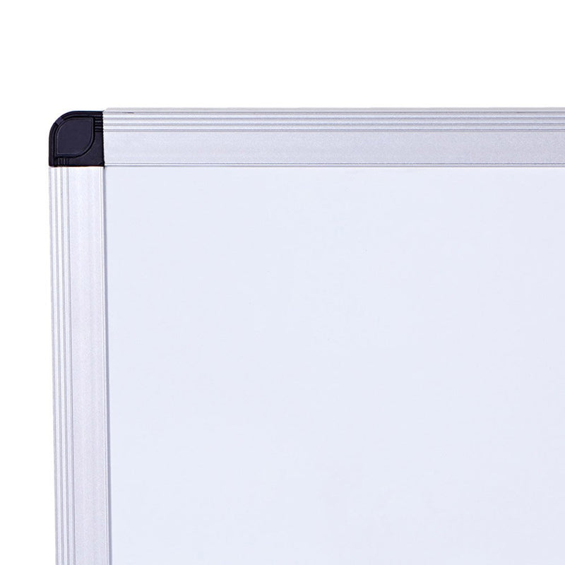 VIZ-PRO Magnetic Dry Erase Board, 6' x 4', Silver Aluminium Frame