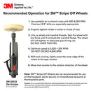 3M Stripe Off Wheel – Adhesive Remover – Eraser Wheel – Removes Decals, Stripes, Vinyl, Tapes and Graphics – 4” diameter x 5/8” thick – 07499 – Pack of 1
