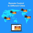 Digital Signage Player with Non-Subscription CMS Software 7x24 Lunzn Smart Stable Auto Play Make TV Set Become LCD Display Andriod 4K Advertising Media Player(YM05)