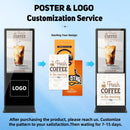 55 inch Indoor Digital Signage 4K UHD LCD Screen IPS Floor Standing Digital Kiosks Interactive Displays with WiFi HDMI/USB Input Auto AD Player, Android OS Black - North State Signs & Printing