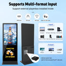 55 inch Indoor Digital Signage 4K UHD LCD Screen IPS Floor Standing Digital Kiosks Interactive Displays with WiFi HDMI/USB Input Auto AD Player, Android OS Black - North State Signs & Printing