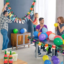 Tropical Garland Party Decorations, 20ft Multicolored Tissue Paper Hibiscus Flower Summer Banner for Birthday Beach Theme Luau Moana Hawaiian Party Supplies Jungle Decor FUTUREPLUSX 2 Pack FUTUREPLUSX