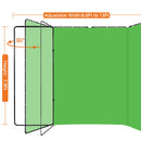 Green Screen Backdrop with Stand, Shirtal 7.87ft x 13.12ft, Large Green Collapsible Backdrop with Heavy Duty Backdrop Stand for Parties, Photography,Photo Studio Video Shooting, Live Streaming,Gaming