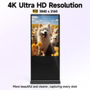 55 inch Indoor Digital Signage 4K UHD LCD Screen IPS Floor Standing Digital Kiosks Interactive Displays with WiFi HDMI/USB Input Auto AD Player, Android OS Black