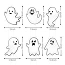 Halloween Decorations Outdoor Yard Signs,Glow in the Dark 6PCS Halloween Scary Ghost Yard Signs with Stakes for Spooky Halloween Lawn Patio Yard Garden Outdoor Decoration