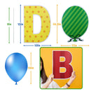 Happy Birthday Yard Sign with Stakes, Personalized Age Plastic Signs with 20 Number Stickers, Bright & Colorful Letters, Weatherproof, Perfect Outdoor Lawn Birthday Decorations