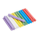 Chalk with Eraser, 24 Count (Pack of 1), Assorted, Amazon Basics Dustless