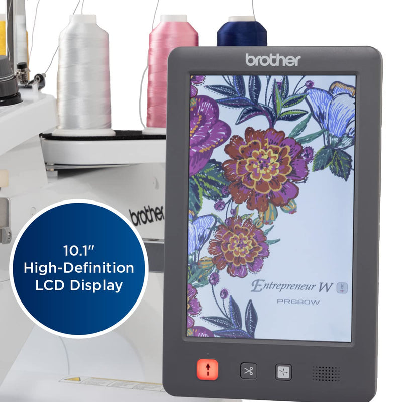 Brother PR680W Embroidery Machine and Accessory Bundle
