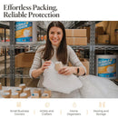 Bubble cushion for Packing & Moving - 12" Width X 175 FT - Bubble cushion for Moving, Extra Protection for Shipping, Packaging Boxes & Mailers, Perforated Every 12 IN, Clear Cushioning Wrap