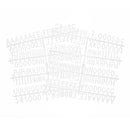 Felt Letter Board with 294 Letters, Numbers & Symbols - 10 x 10 inch Changeable Message Board with Wooden Frame Wall Mount Hook, Black & Wood