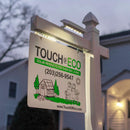 Solar LED Post Light For Real Estate Signs, Touch Of ECO LITEAGENT PRO, Business, Yard Sign Lighting - Includes Adjustable Sign Mounting Bracket