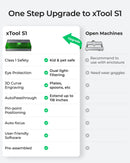 xTool S1 40W Laser Cutter and Laser Engraver for Tumblers, 23.93" x 15.16" Bed Size, 600mm/s Speed, Laser Engraving Machine, Laser Engraver for Wood and Metal, Acrylic, Big Project - Rotary Bundle