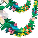 Tropical Garland Party Decorations, 20ft Multicolored Tissue Paper Hibiscus Flower Summer Banner for Birthday Beach Theme Luau Moana Hawaiian Party Supplies Jungle Decor FUTUREPLUSX 2 Pack FUTUREPLUSX