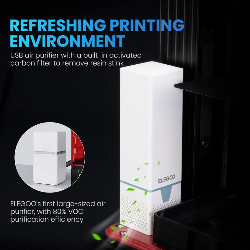 ELEGOO Mars 4 Max MSLA 3D Printer with 9.1-inch 6K Monochrome LCD, Double Cooling Fans, Multiple Print Modes, Printing Size of 7.71 x 4.81 x 5.9 inches